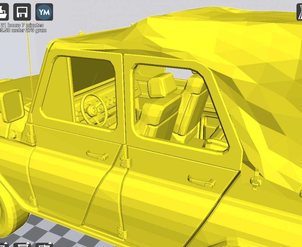 绝地求生中的吉普车3D打印模型
