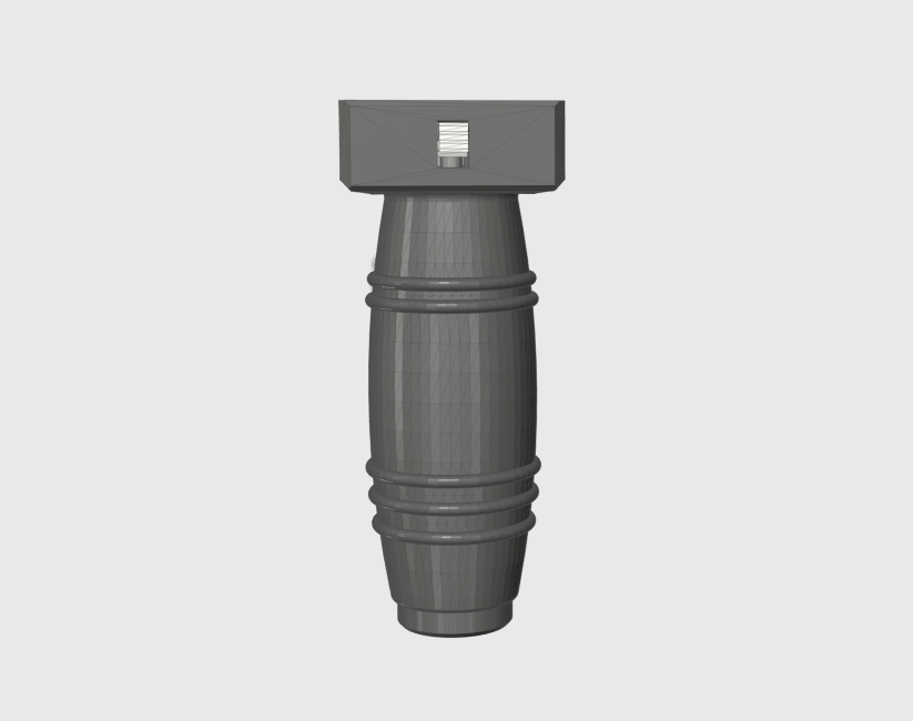 M416前战术小握把3D打印模型