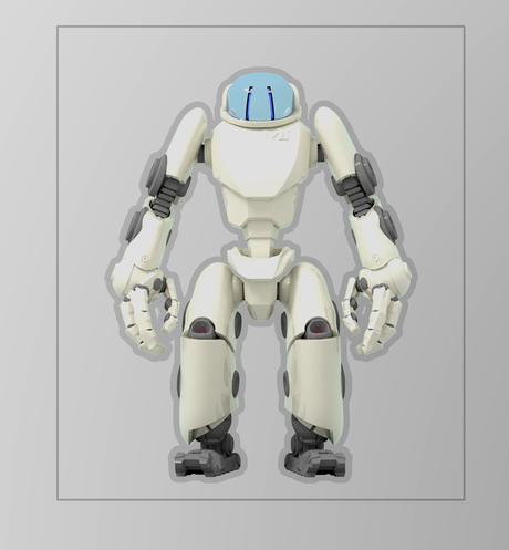 看着傻傻的机器人（关节可动）3D打印模型