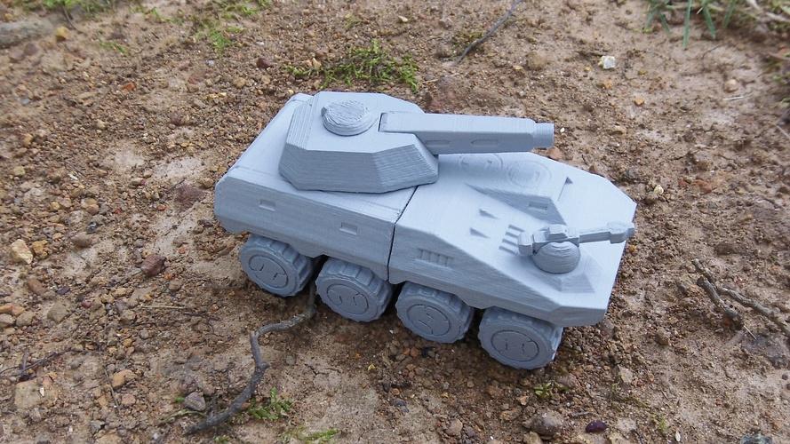 虚构的装甲车辆3D打印模型