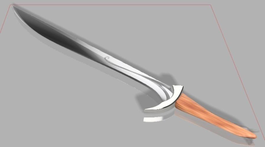 阿拉伯剑3D打印模型
