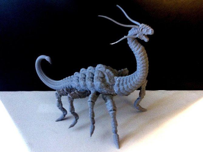可活动外星爬虫3D打印模型