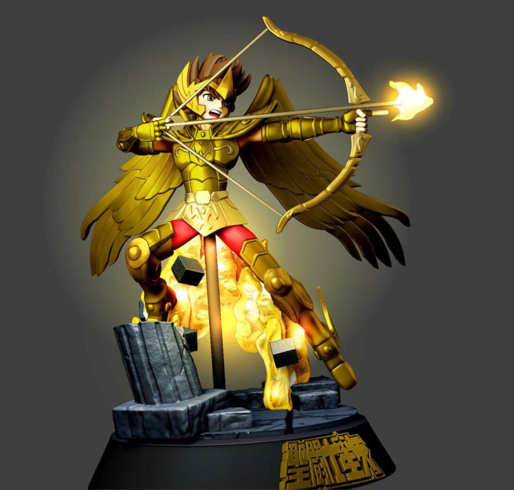 黄金圣斗士 射手座星矢3D打印模型