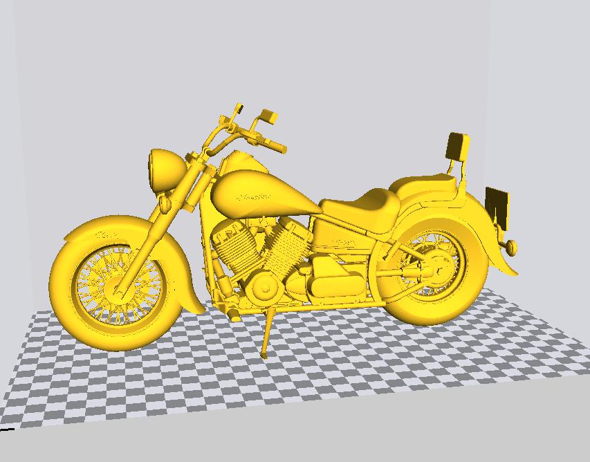 太子摩托车3D打印模型