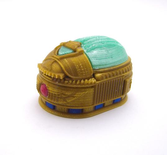 金龟子甲虫盒(带秘密锁)3D打印模型