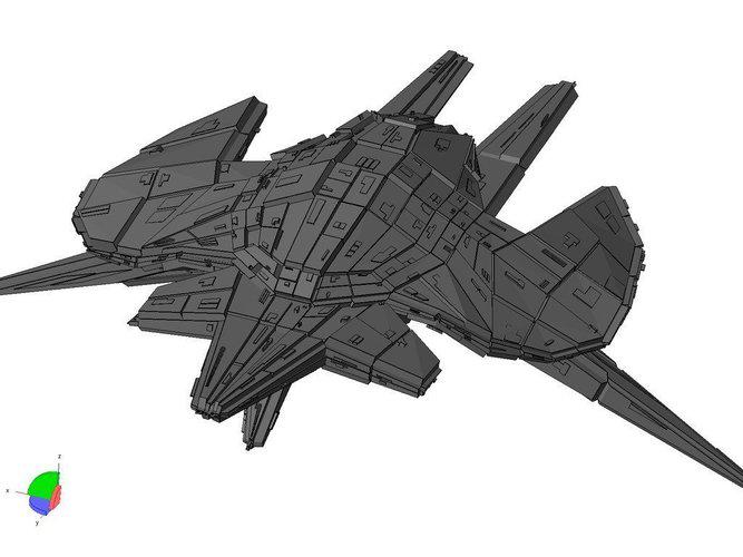 宇宙飞船二型3D打印模型