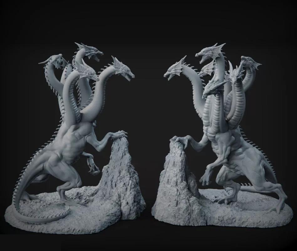 六头蛇巨龙3D打印模型