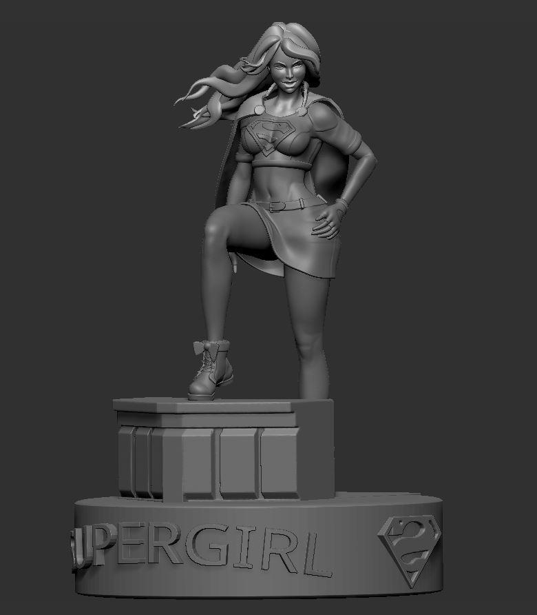 女版女超人3D打印模型