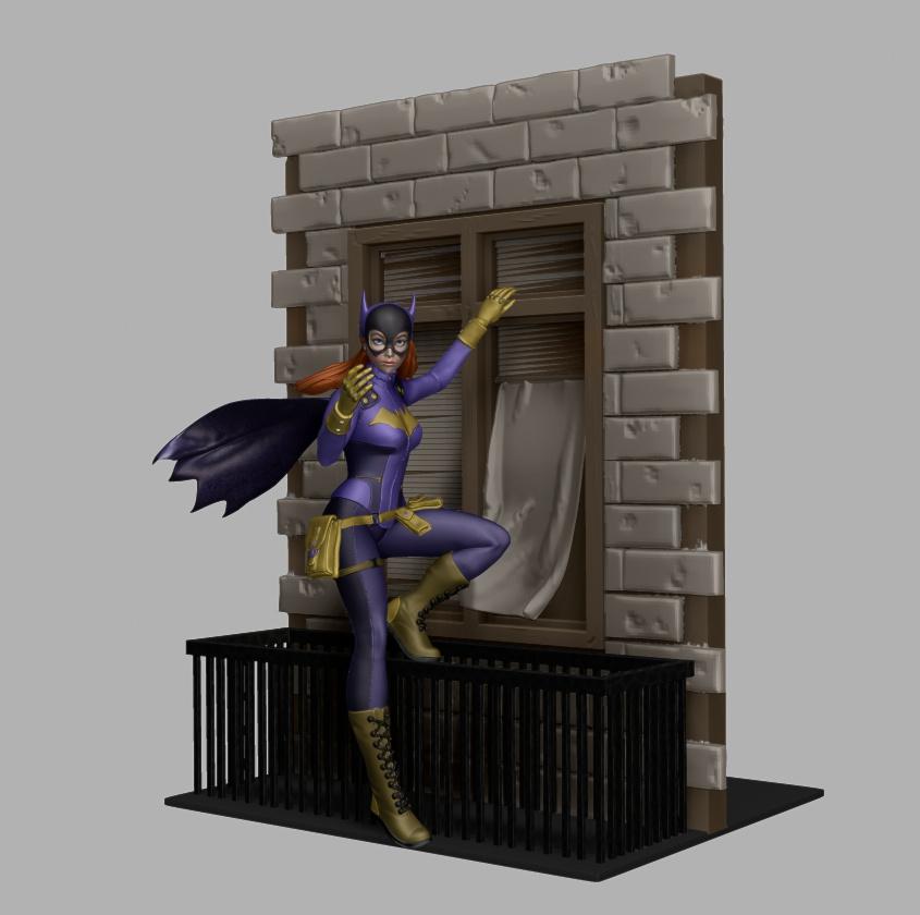 女蝙蝠侠3D打印模型