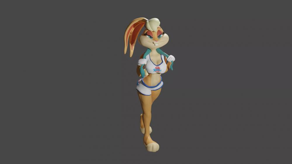 兔八哥罗拉兔3D打印模型