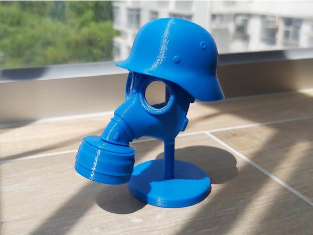 德军防毒面具3D打印模型