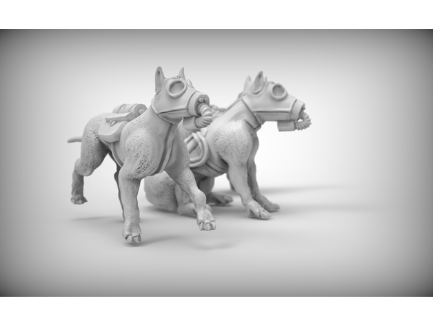 帝国牛头犬军犬3D打印模型