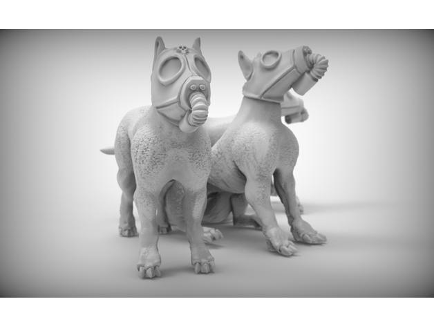 帝国牛头犬卸甲军犬3D打印模型