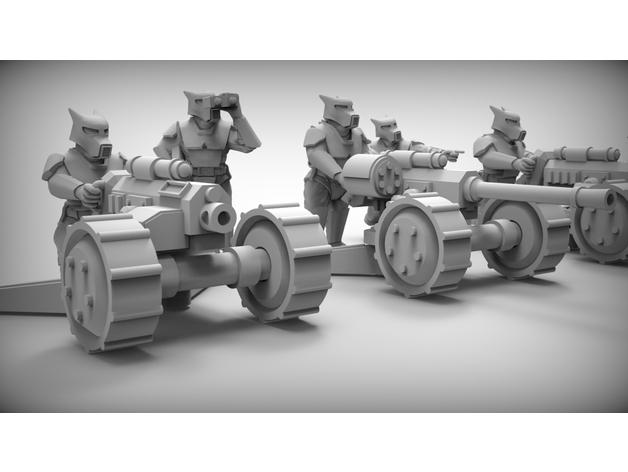 帝国牛头犬牛头犬炮兵阵地3D打印模型