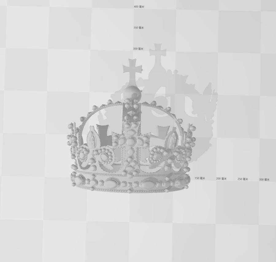 亨利八世的皇冠3D打印模型