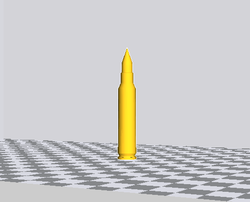5.56子弹3D打印模型