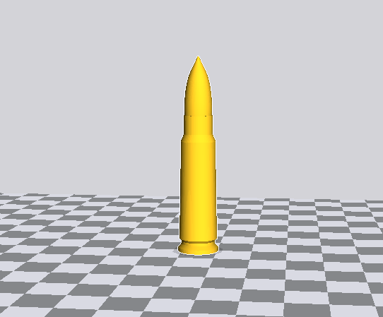 7.62X39子弹3D打印模型