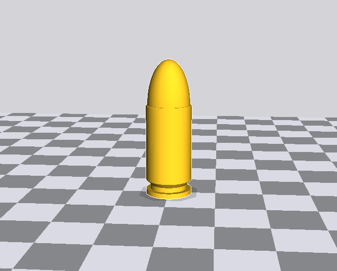 9X19子弹3D打印模型