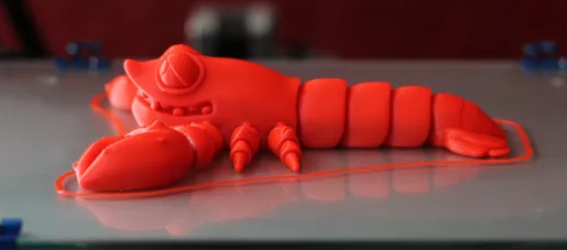 可活动的小龙虾3D打印模型