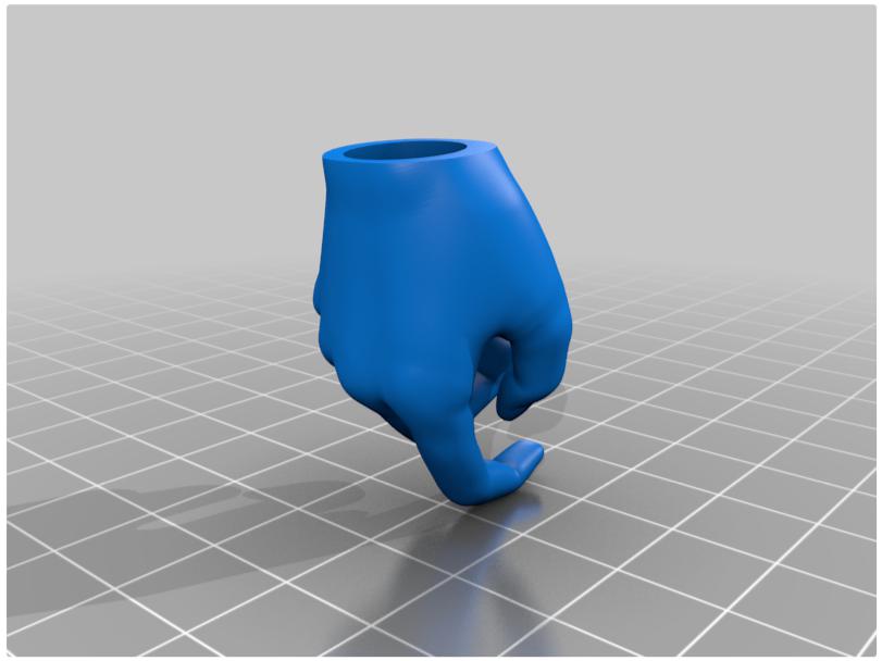 磁铁上的手部姿势(BJD)3D打印模型