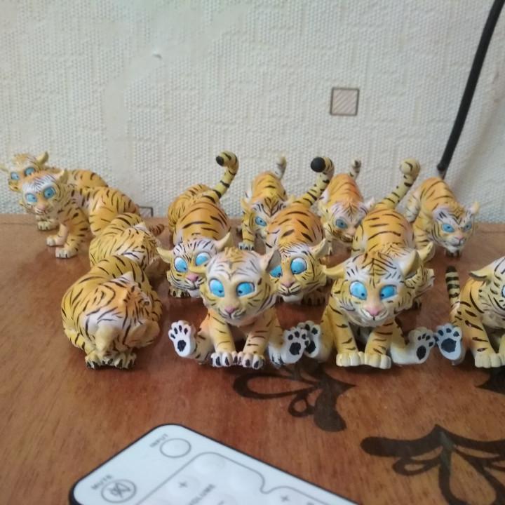小老虎可爱的宠物3D打印模型