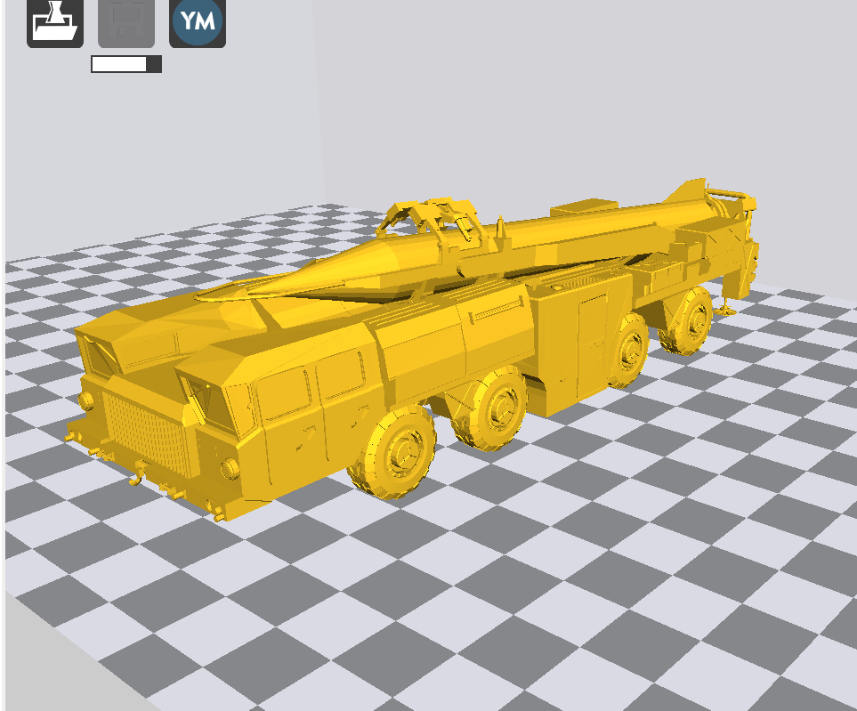 飞毛腿导弹车3D打印模型