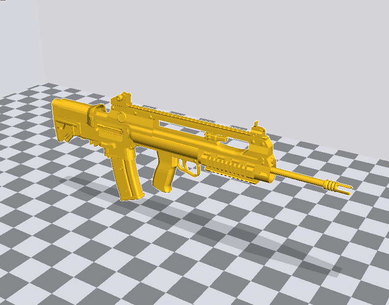 vhs2突击步枪3D打印模型