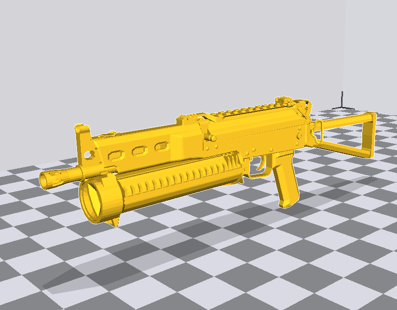 俄罗斯野牛冲锋枪3D打印模型