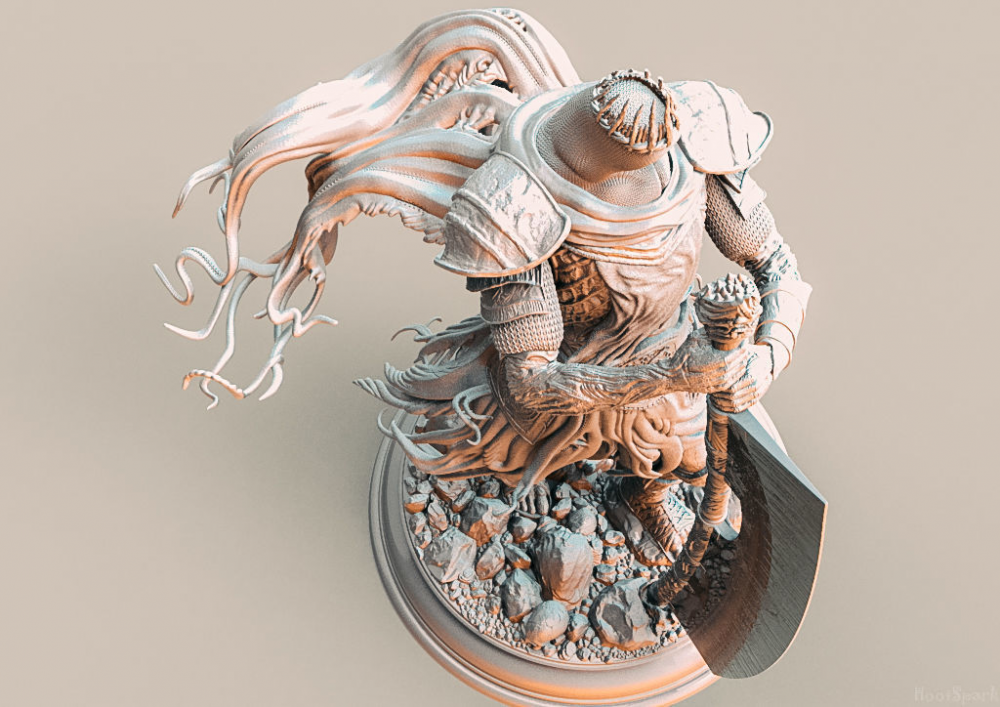 巨人尤姆 黑暗之魂33D打印模型