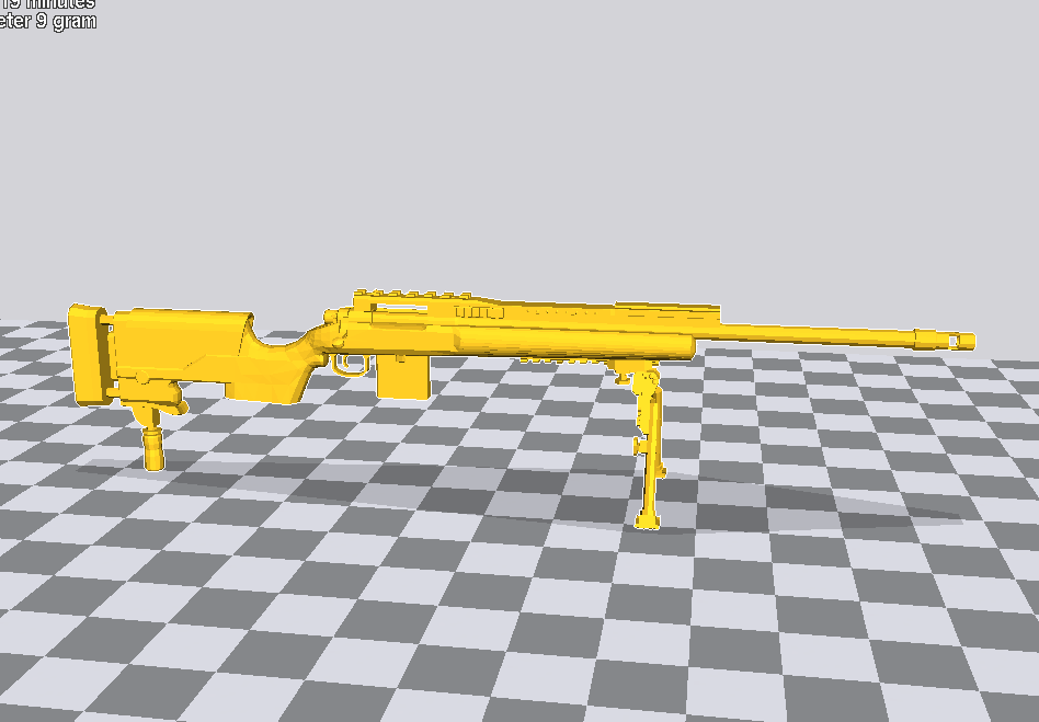M700狙击枪3D打印模型