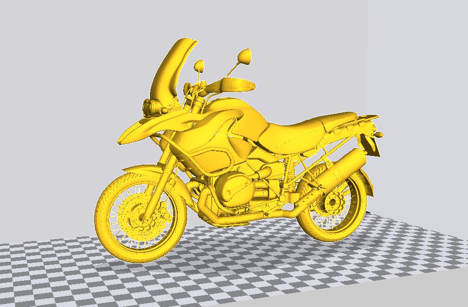 拉力赛摩托，越野摩托3D打印模型