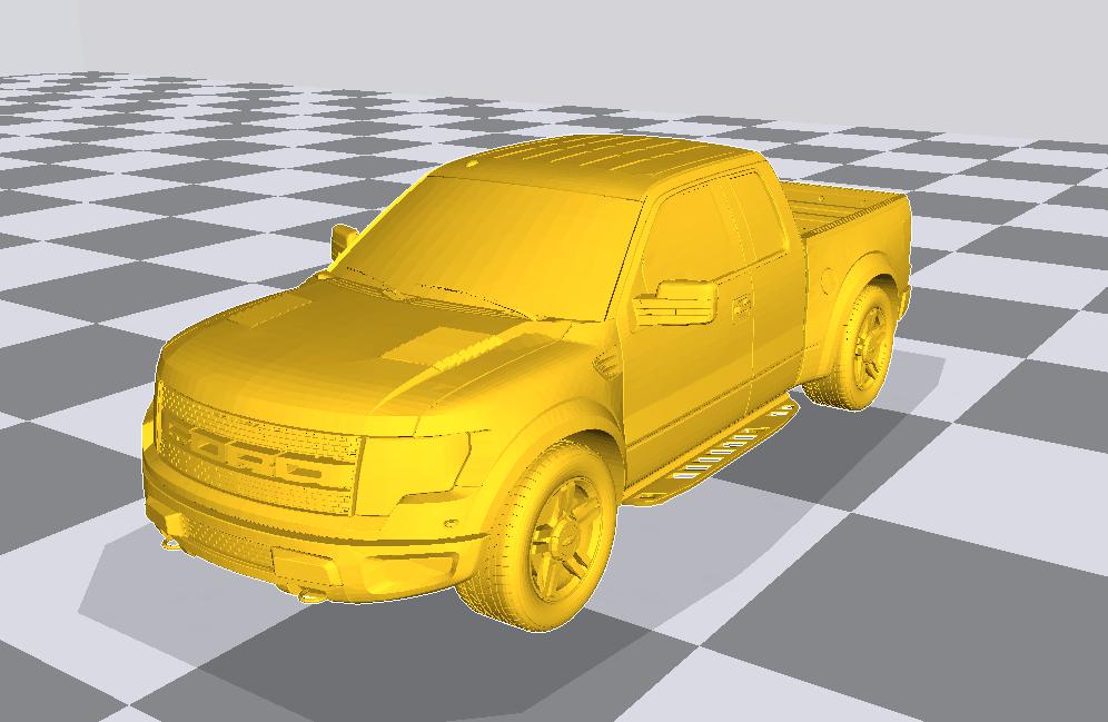 福特猛禽F150皮卡车，越野车3D打印模型