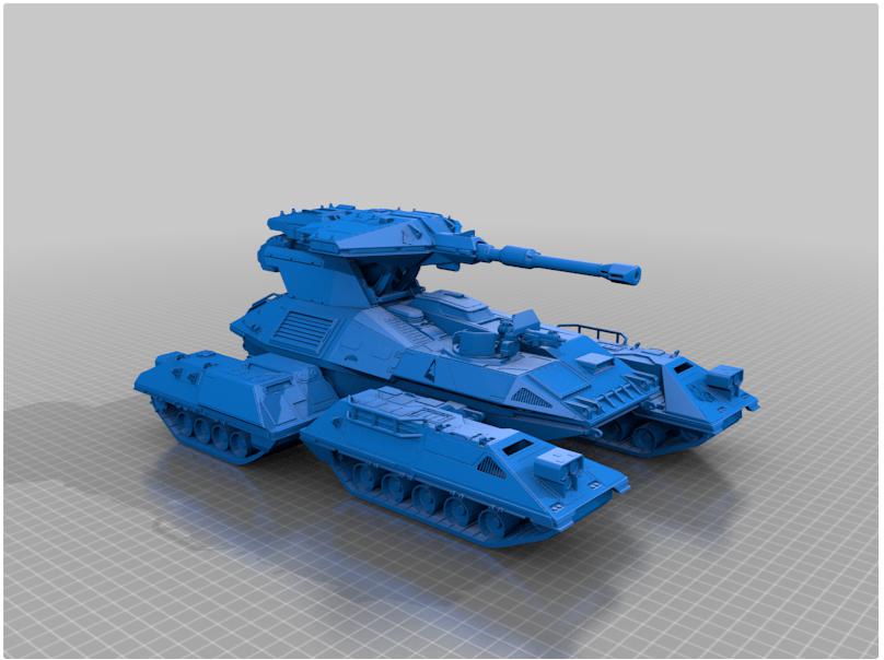光环无限- M808蝎子3D打印模型