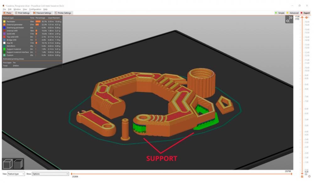 螺旋锁钩环3D打印模型