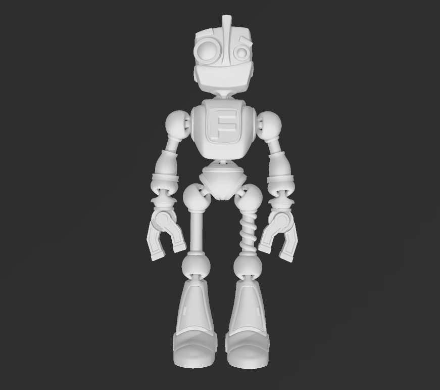 一体成型机器人3D打印模型