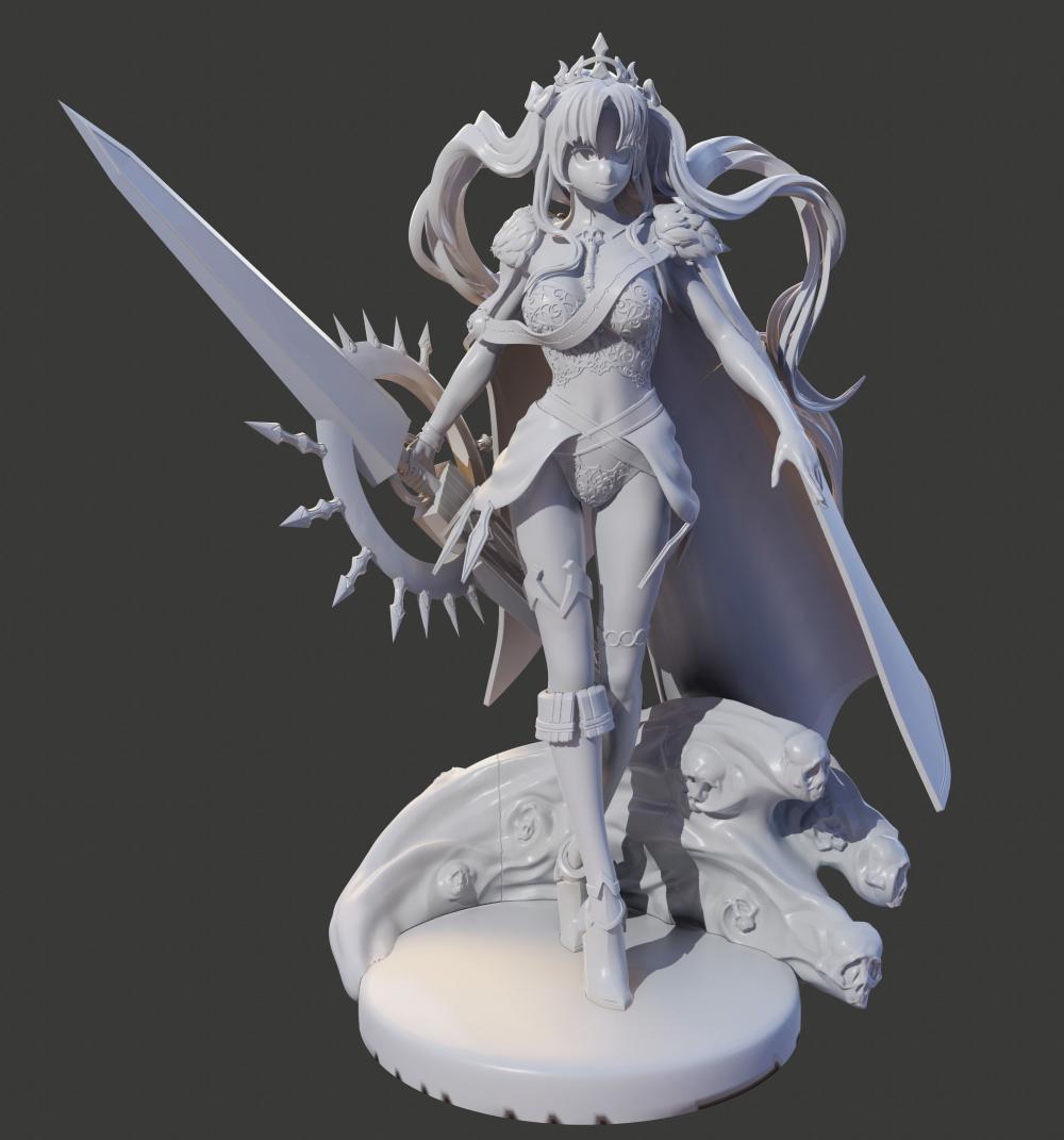 埃列什基伽勒 fate系列3D打印模型