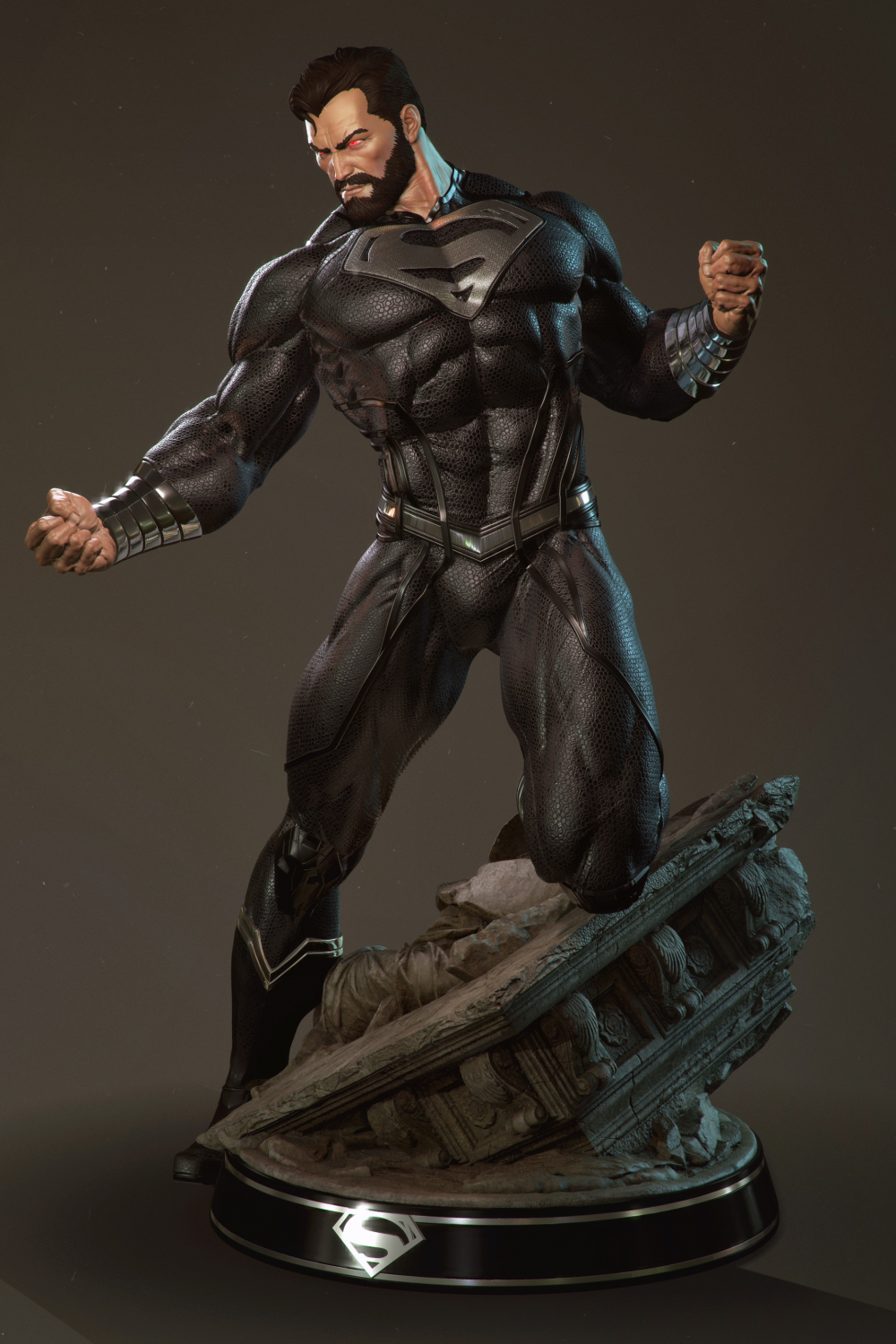 《正义联盟》黑化超人（257M/12小整件）3D打印模型
