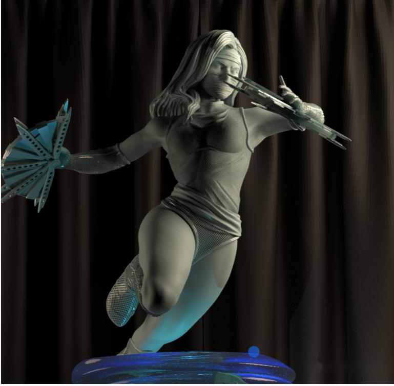 Kitana 吉塔娜（330M/10个散件）3D打印模型