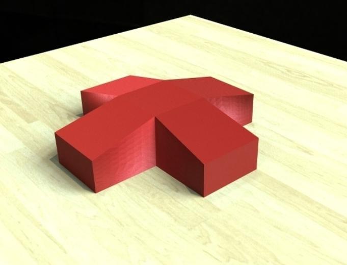 视觉错觉斜坡3D打印模型