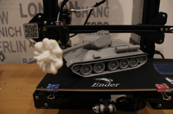 T34-85坦克3D打印模型