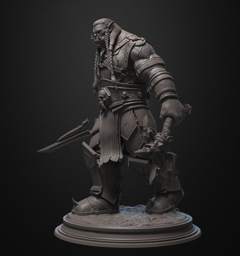 兽人战士 萨努法尔3D打印模型