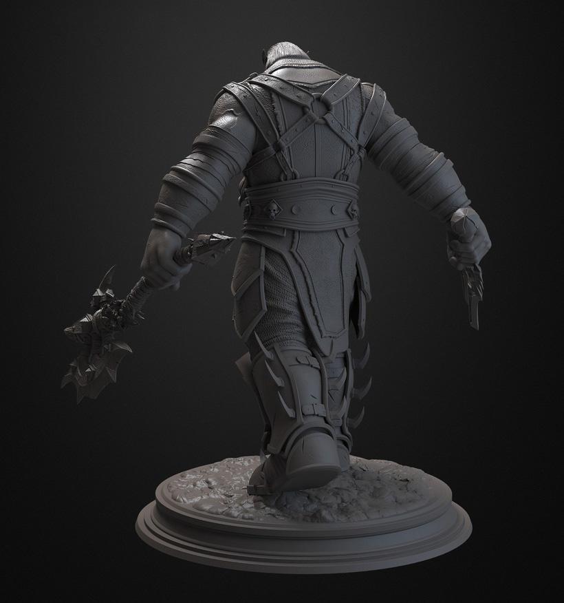 兽人战士 萨努法尔3D打印模型