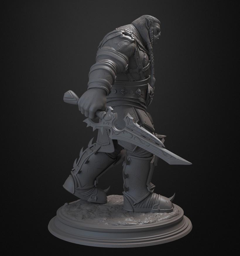 兽人战士 萨努法尔3D打印模型