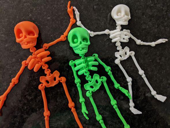 可动骷髅3D打印模型