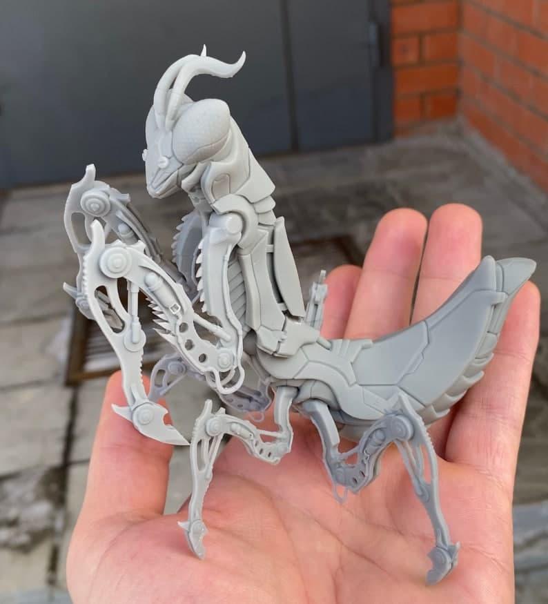 机器螳螂3D打印模型