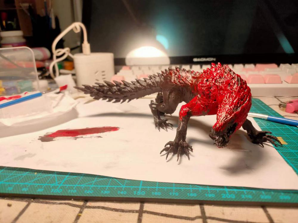 怪物猎人 世界 冰原 冥赤龙3D打印模型