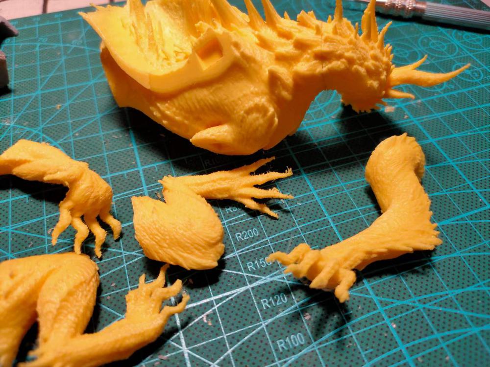 怪物猎人 世界 冰原 冥赤龙3D打印模型