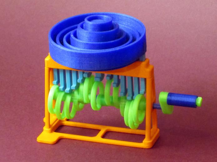 正弦波纹玩具手摇3D打印模型