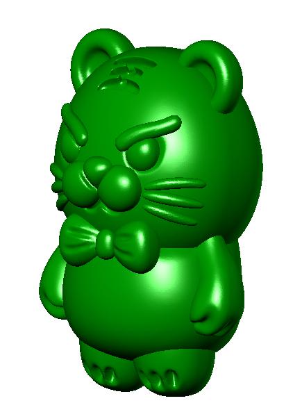 卡通虎3D打印模型