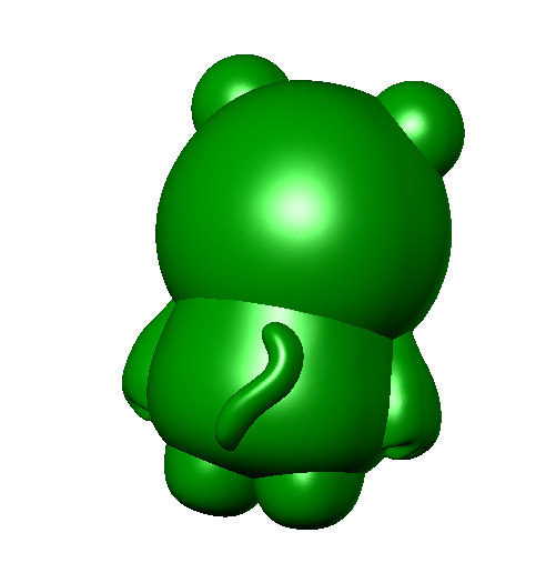 卡通虎3D打印模型